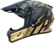 THH Helmets T710X Battle Helmet (XL, Blue/Gold)