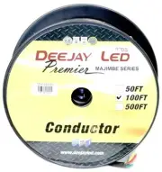 Deejay LED TBH164C100 14ga 4 Conductor 100ft Jacketed Wire