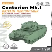 SSMODEL V2.0 Z Scale Military Model Kit Britain Centurion Mk.I Medium Tank GAMES