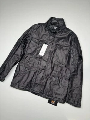 BNWT- CP COMPANY Lino Wax Field Jacket in Black -Size 44 / XS./ p2p 20"