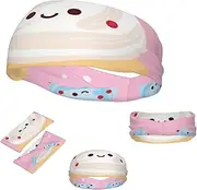 FJWSLCH cute cupcake Headbands for Women Men Non Slip Workout Sweatbands Adjustable Sports Hair Bands Elastic Head Bands Moisture Wicking Hairband for Running, Cycling, Yoga, Spa