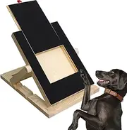 Anti Scratch Nail Mat for Dogs | Dog Scratch Mat | Adjustable Non Slip Finishing Tool, Black Nail Board with Treat Drawer for Nail Cutting, Large