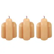 3x Urban Arch 5.5cm Vanilla Scented Candle Home Fragrance Tabletop Decor Honey