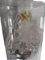 Mini LED Christmas Tree Ornament, USB Powered, Colour Changing Light Up Tree.