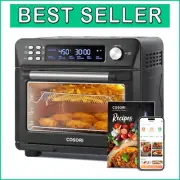 26QT Smart Air Fryer Toaster Oven - 11 Cooking Functions, Family-Friendly Style