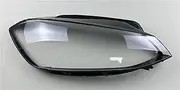 for Volkswagen, for VW, for Golf, 7.5 MK7.5 GTI GTR 2018 2019 2020 Car Front Glass Lens Caps Headlight Cover Auto Light Lampshade Shell Car Headlight Lens Cover(Black 1PCS Right Side)