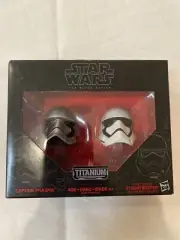 Star Wars Black Series Titanium Captain Phasma & First Order Stormtrooper Helmet