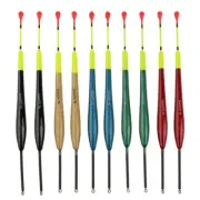 Waterproof Fishing Floats with Increased Signal Tail 10pcs Bal Fir Bobbers