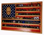 New Hampshire State Trooper / Police Challenge Coin Display 70-100 Coins TRAD