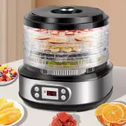 Food Dehydrator Machine, 450W Stainless Steel Dehydrator for Food and Jerky with