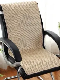 在飛比找松果購物優惠-連體式多功能椅墊 透氣網格夏天電腦椅墊 辦公室書桌椅靠墊 (