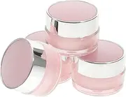 HONITANO 4pcs Airless Lotion Bottles Refillable Empty Cream Jars Leakproof Travel Containers for Skincare for Cosmetics Lotion and Toner Each