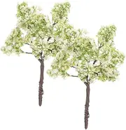 2Pcs Architectural Model Wire Tree Model Desktop Miniature Plant Sand Table Desktop Decorate Miniature Bead mat for Jewelry Making Manual Multi-Function Tree Figure Mini