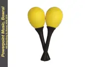 Mano Percussion EM124 Egg Maracas - Yellow 45G
