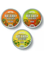 Retro Sours Tangerine, Mango, Citrus Tins 3 Pack Altoids Iconic Candy