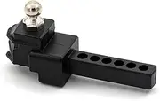 BERZO Remote Control Accessories Tow Hook Drop Hitch Receiver Replacement for 1/10 Remote Control Crawler TRAX4 Axial SCX10 90046 90047 CC10（Black）
