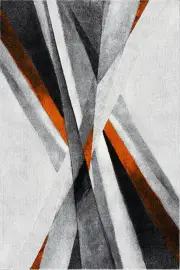 Fantasy Abstract Rug - 112 Orange by Cyrus Rugs