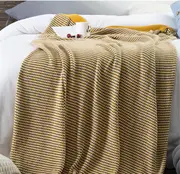 130*180cm Cozy Decorative Knit Woven Throw Blanket Sofa Throw Bed Throw Bed Blanket