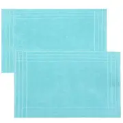 Eclat - 2 Piece Bath Mats Set (Mint)