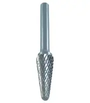 Josco JB1502 - Carbide Burr - D-Cut Ball Nosed Cone - 12 x 30mm - 1/4" Shank