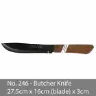 No. 246 KIWI Knife Kitchen Chef Knives Stainless Steel Blade Cook Cleaver Wood