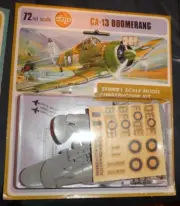 Vintage AIRFIX commonwealth CA-13 BOOMERANG 1/72 Scale Model Kit Sealed England
