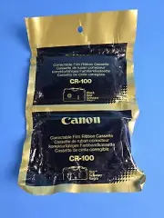 NEW, SEALED 2x Canon CR-100 Correctable Film Ribbon Cassette Black for Typestar