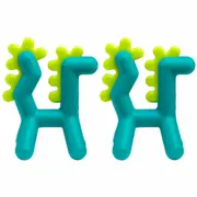 2PK Boon Growl Silicone BPA Free Teether Baby/Newborn Teething Toys Dragon 0m+