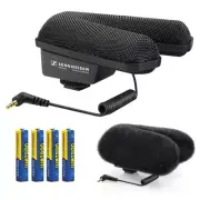Sennheiser MKE 440 Stereo Shotgun Microphone Kit with Fur Windshield & Batteries