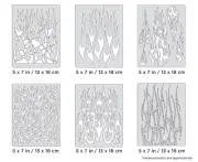 IWATA Artool Flame-o-rama 2 Mini Series Freehand Airbrush Template