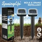 Garden Snake Repeller Multi Pulse Ultrasonic Solar Powered Pest Repellent AU