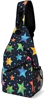 [FZQVSGW] Crossbody Sling Bag Bright Insect Pattern Backpack Sling Bag Travel Hiking Chest Bag Shoulder Bag Daypack