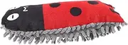 Ladybird Shaped Dog Plush Interactive Chew for Dogs Soft Cartoon Design for Boredom Relief for Pets Cleaning Fun