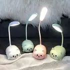 USB Book Light Rechargeable Cute Cat Pet Night Lamp 400mAh for Living Room Study