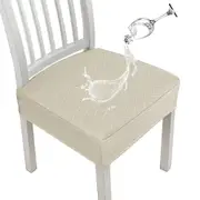 Water Resistant Rhombic Lattice Jacquard Fabric Seat Cushion Cover Dining Chair Covers