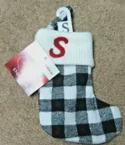 Plaid St. Nicholas 8" Christmas Stocking