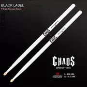 DRUM STICKS CHAOS 5B DRUMSTICKS – CHROMATICS WHITE DRUM STICKS AMERICAN HICKORY