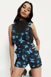 BlackMilk Witcher Butterfly Spell Short Overalls