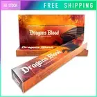 New Moon Dragons Blood Incense Sticks Hand Rolled Masala Box of 12 Packets
