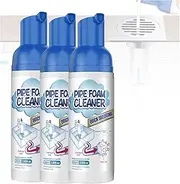 Yugou Get Out Foam Drain Cleaner, Foaming Sink Drain Cleaner, Drain Cleaner Foam Spray, Hair Drain Clog Remover & Cleaner, Pipe Dredge Deodorant Drain Cleaner, Drain Cleaner for Tubs (3)