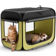 Pop Up Collapsible Dog Crate: Protable Pet Kennel for Indoor and Outdoor - Co...