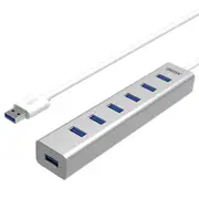 Unitek 7 Port USB 3.0 Aluminium Hub with 5V2A Power Adapter [Y-3090]