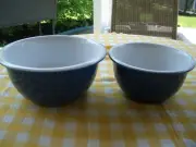 Corelle Coordinates Stoneware Nesting Bowls 2qt/4qt Set Of 2 Blue/White