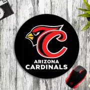 ARIZONA CARDINALS CUSTOM 8" ROUND NEOPRENE MOUSEPAD DESK MAT SCHOOL HOME OFFICE