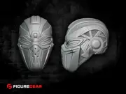 CyberPunk Helmet custom printed replacement head Sci-Fi Military action figures