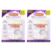 Doctor's BrushPicks Interdental Toothpicks Pack of 2 for Oral Health 275 Count