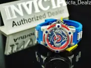Invicta 40mm MLB Chicago Cubs Bolt GMT Quartz Blue Strap SS Watch