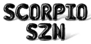SCORPIO SZN Letter Balloon Banner - DIY Birthday Party Decorations - Zodiac Sign