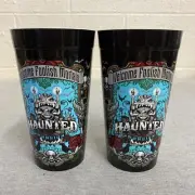 Disney The Haunted Mansion Plastic Drinking Cup Welcome Foolish Mortals (2qty)