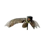 Prowler Owl, Lifelike Owl Decoy with Glassy Eyes and Moving Wings, Easy to